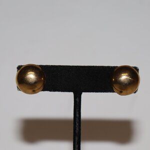 💛✨ Gold Ball Stud Earrings · .75" Tall · Pierced